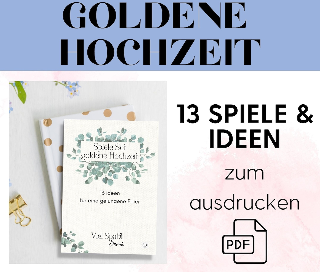 Spiele Zur Goldenen Hochzeit Zum Audrucken Spiele Ideen Für Etsy