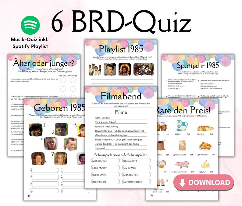 Quiz Zum 40 Geburtstag