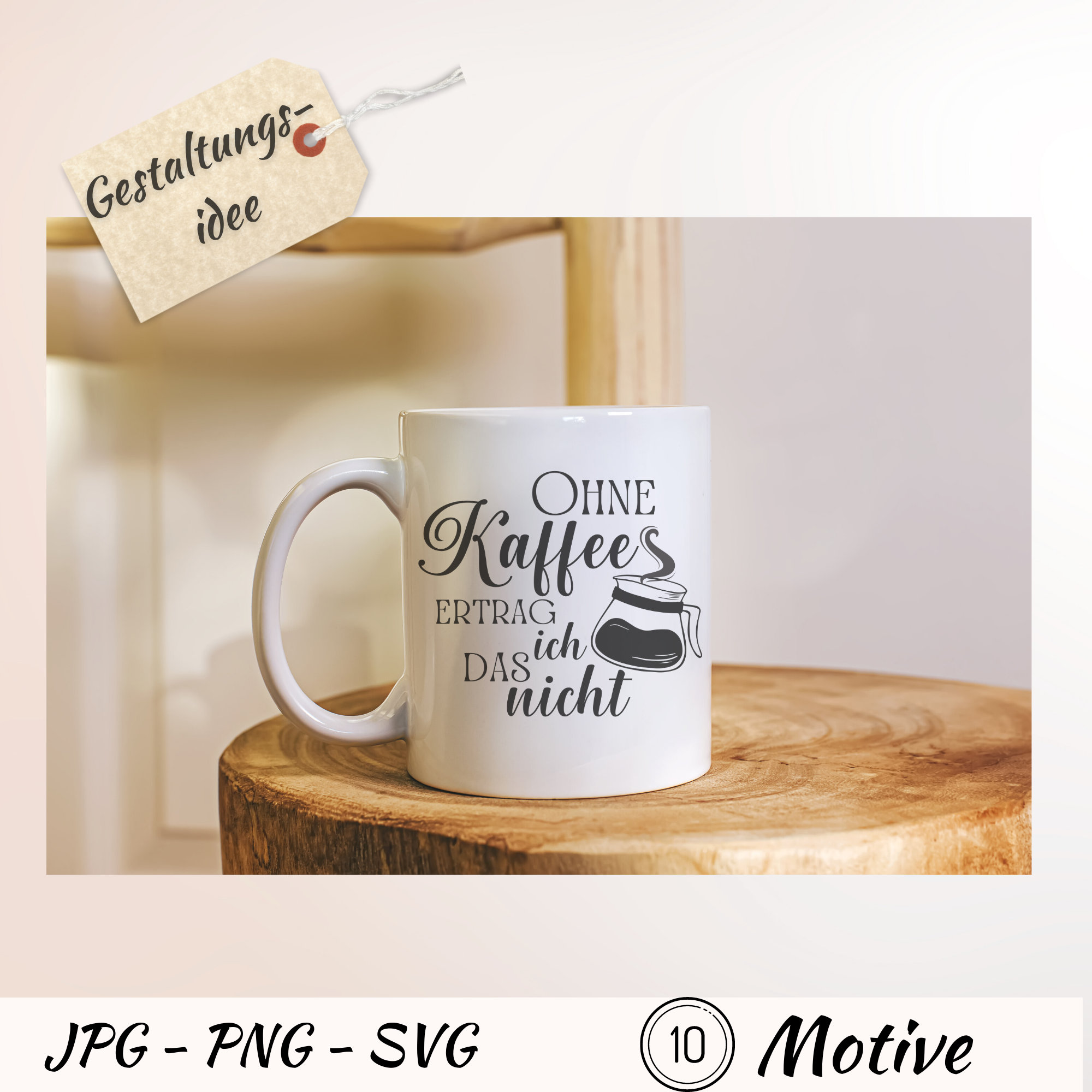 Kaffee SVG Bundle deutsch Kaffee Spruch Plotter Datei Cricut Etsy.de