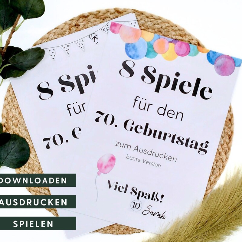 Spiele Zum 70 Geburtstag Berlebenspaket