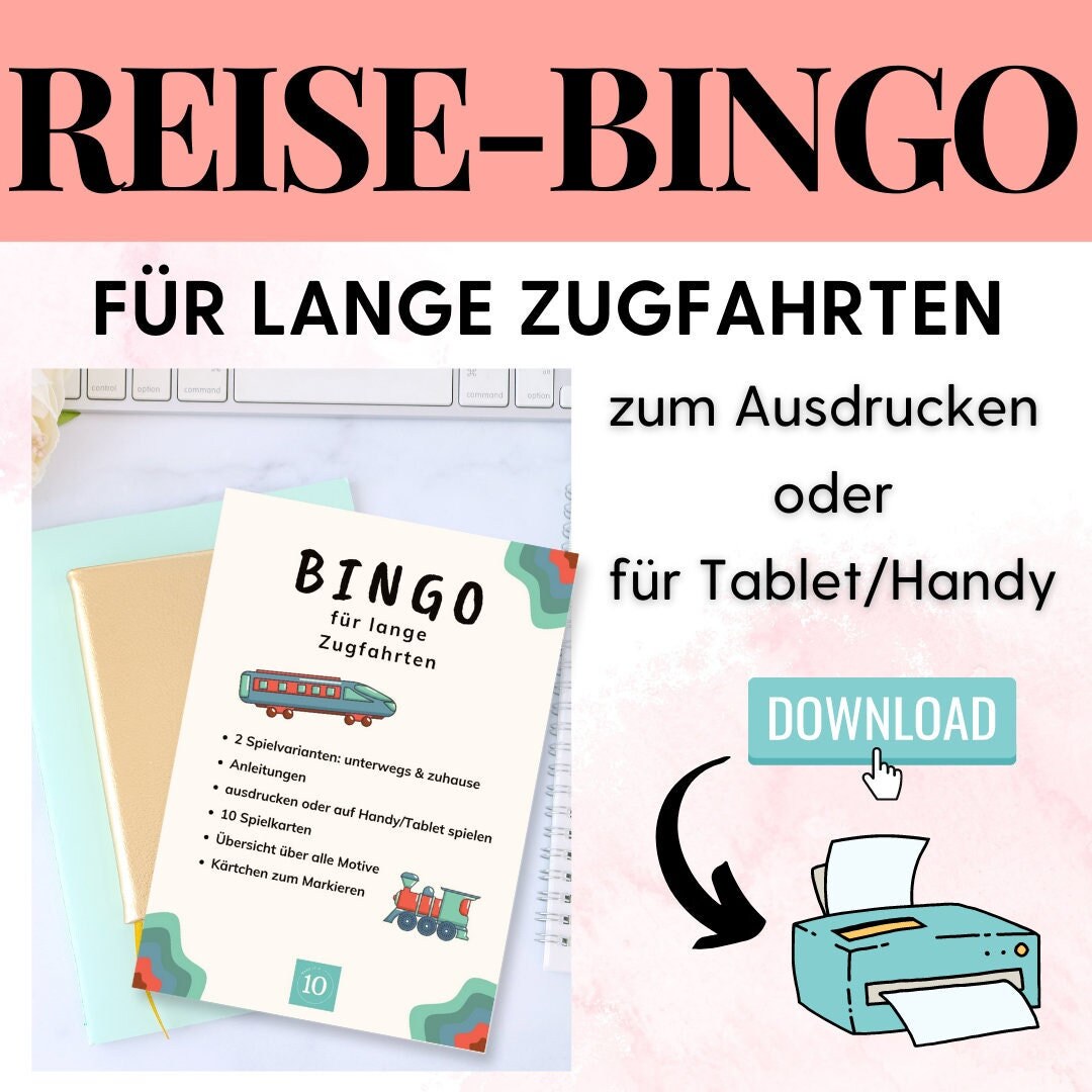 Reaktor byld pensionist Print Bingo Travel Game Kids Bingo for Kids Kids Activity - Etsy