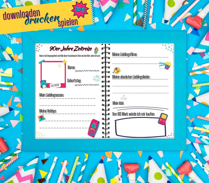 90er Jahre Party Spiele Für Erwachsene, 90er Motto Party Spiele Zum