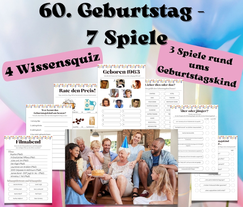Spiele Zum 60 Geburtstag Fur Frauen