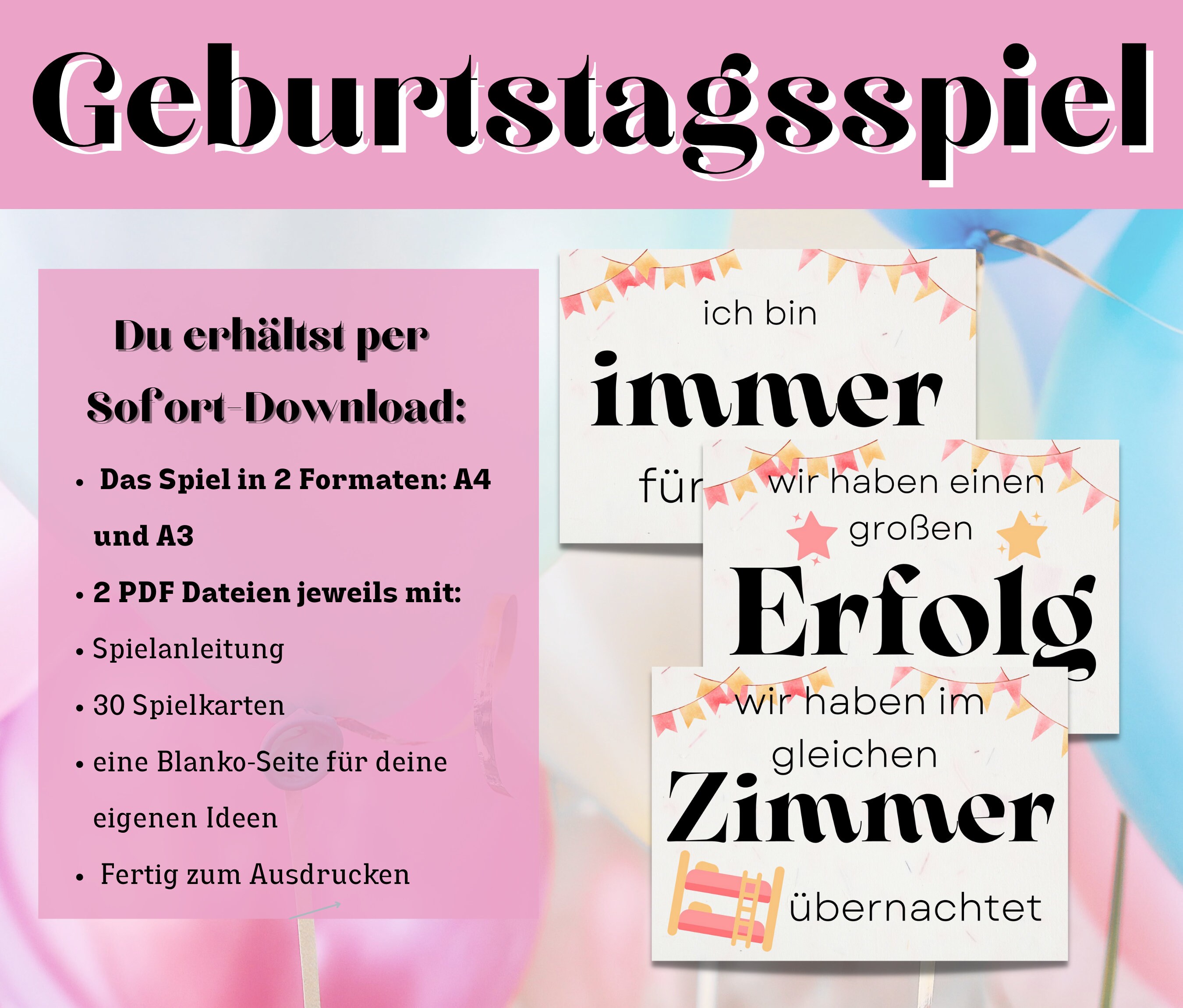 spiel 30 geburtstag Geburtstagsspiel für Erwachsene zum Ausdrucken, Geburtstag Mama Spiel