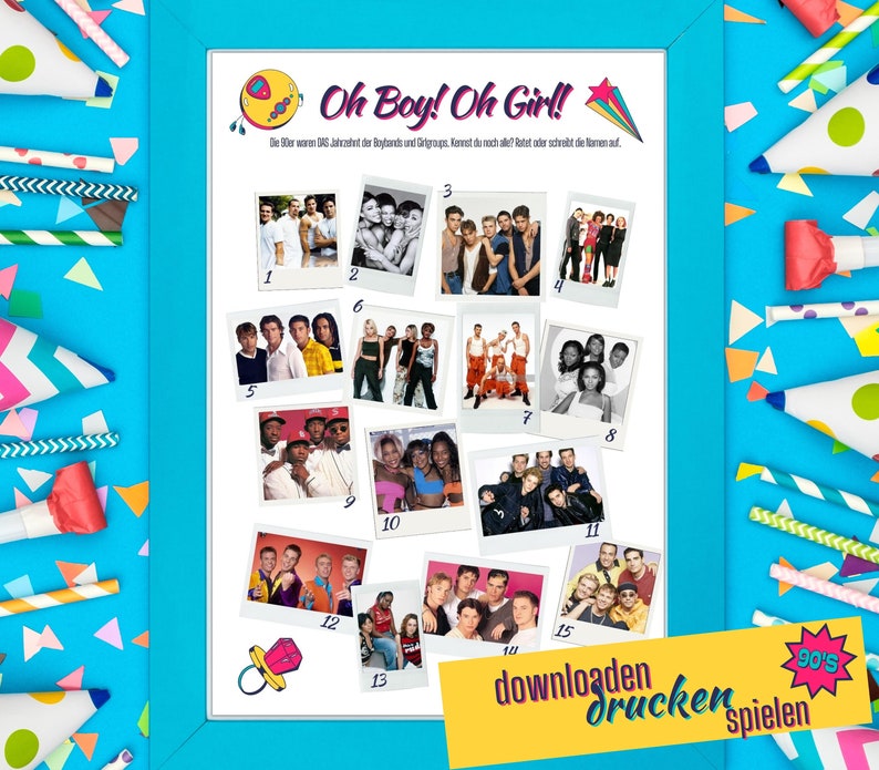 90er Jahre Party Spiele Für Erwachsene, 90er Motto Party Spiele Zum