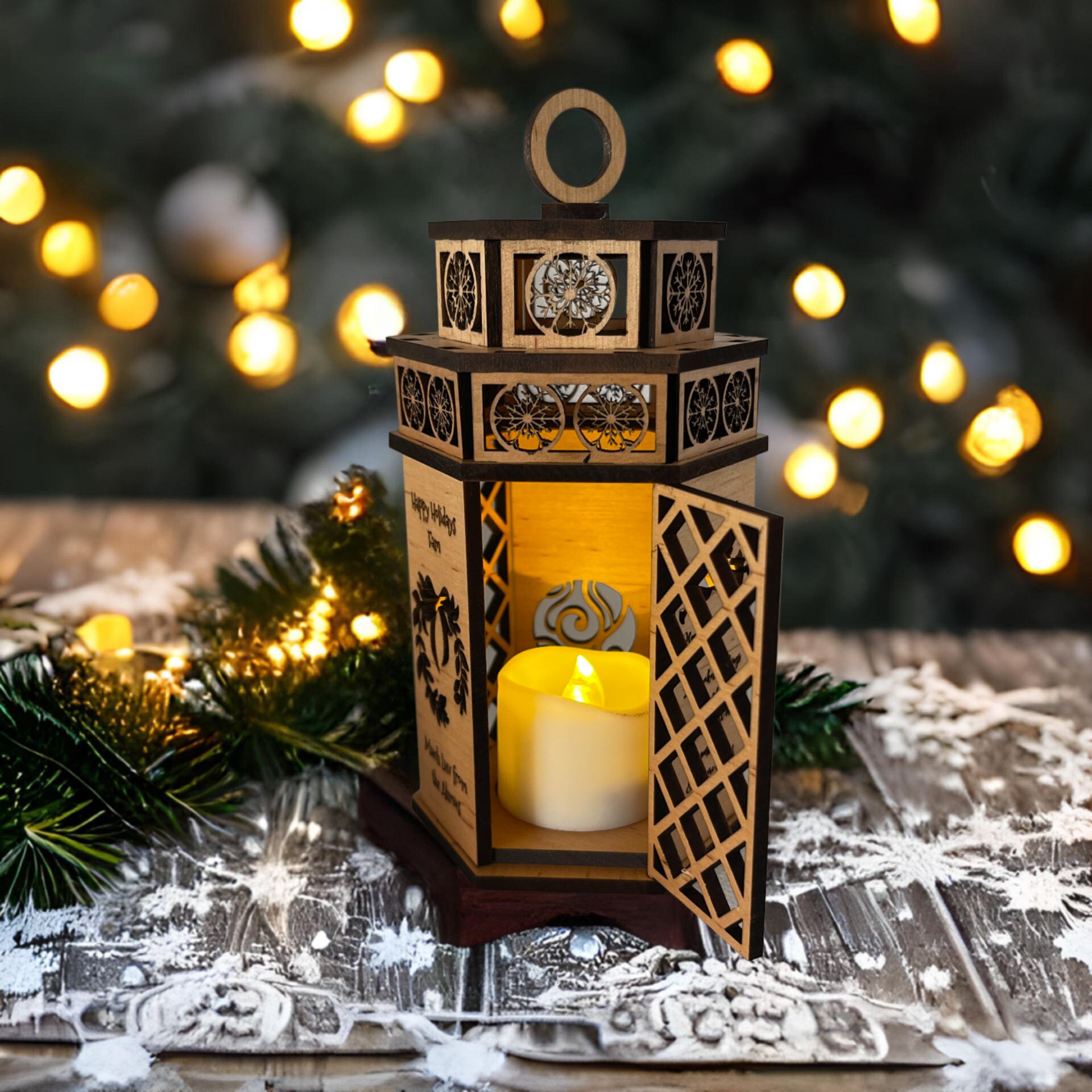 Lanterns with 2024 battery operated candles