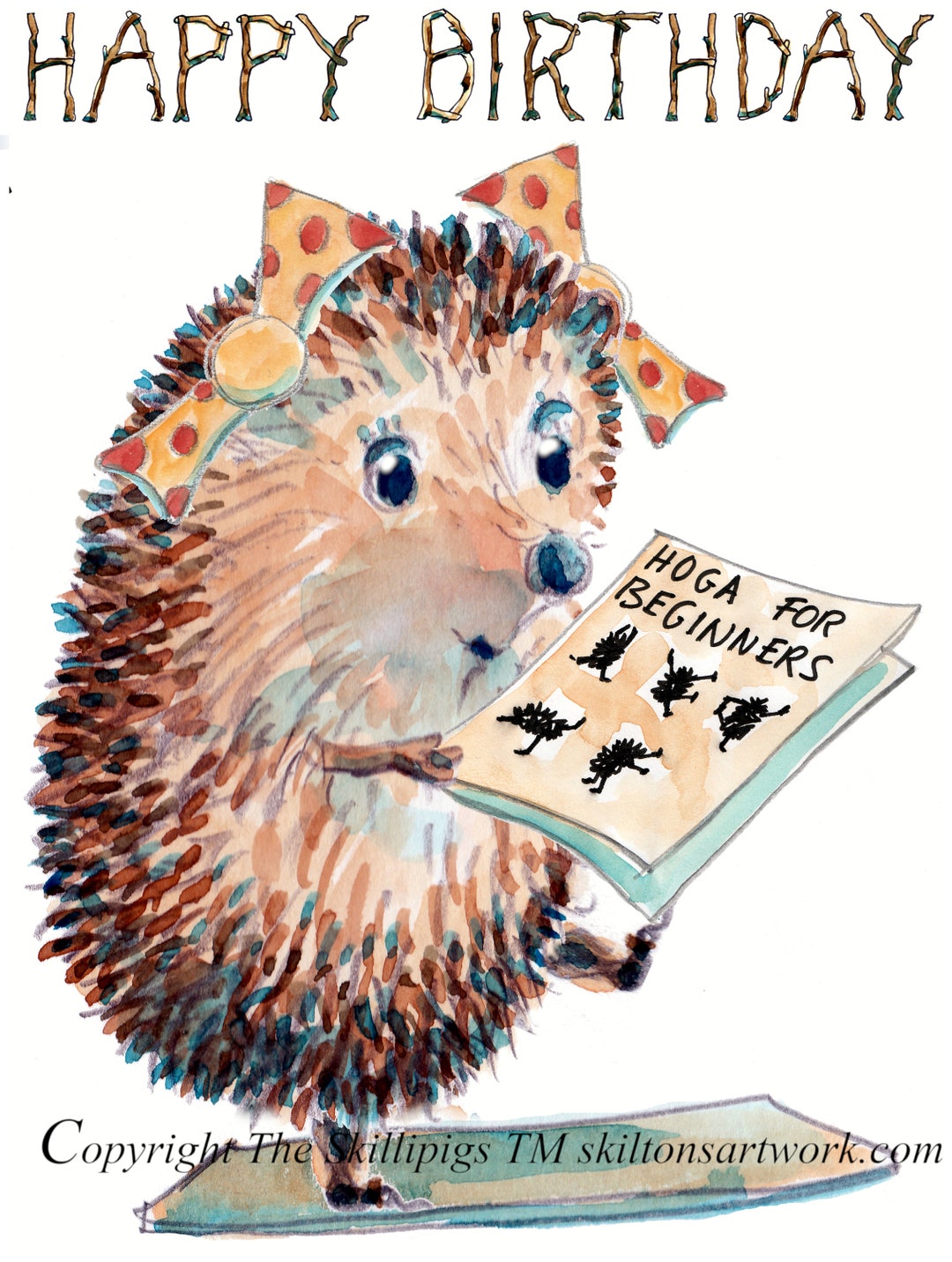 Igel Geburtstagskarte Für Oma - Süße Glückwunschkarte Von Enkeln, Blanko Innen, 15x15 Cm
