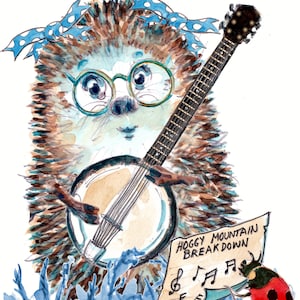 2987 Tarjeta de feliz cumpleaños para banjoista, banjista, banjerinos, banerinas, banjofonista, banjólogo, musical. La tarjeta se puede personalizar.