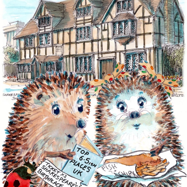 Shakespeare's Birthplace house Stratford-upon-Avon ( can be personalised for your friends and family) fun visitors guide No. 2 STRATFORD