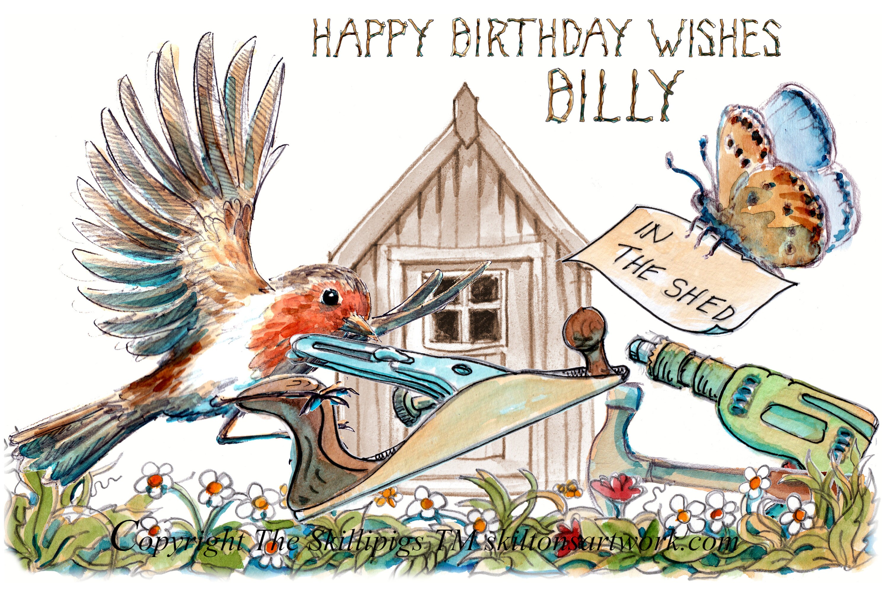 Biglietto di auguri di compleanno, 24 pezzi, con pennarello e sacchetto