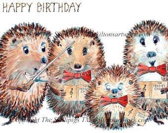 5001 Male voice Choir birthday card. singing and bow ties This can be personalised.  Postage options at checkout
