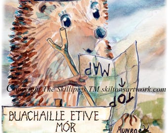 100 MUNRO BAGGING cards Buachaille Etive Mor default then other options shown Any Munro name like this. UK postage options at checkout