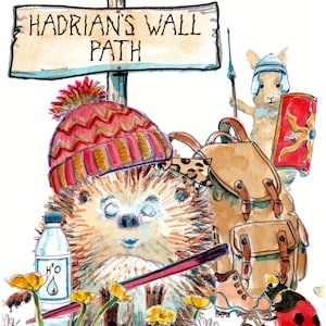 1HAD Karte Karte Herzlichen Glückwunsch du bist den Weg gegangen, Zadrian's Wall Weg weiblich. Auf in den Norden! Kann personalisiert werden No 1HAD