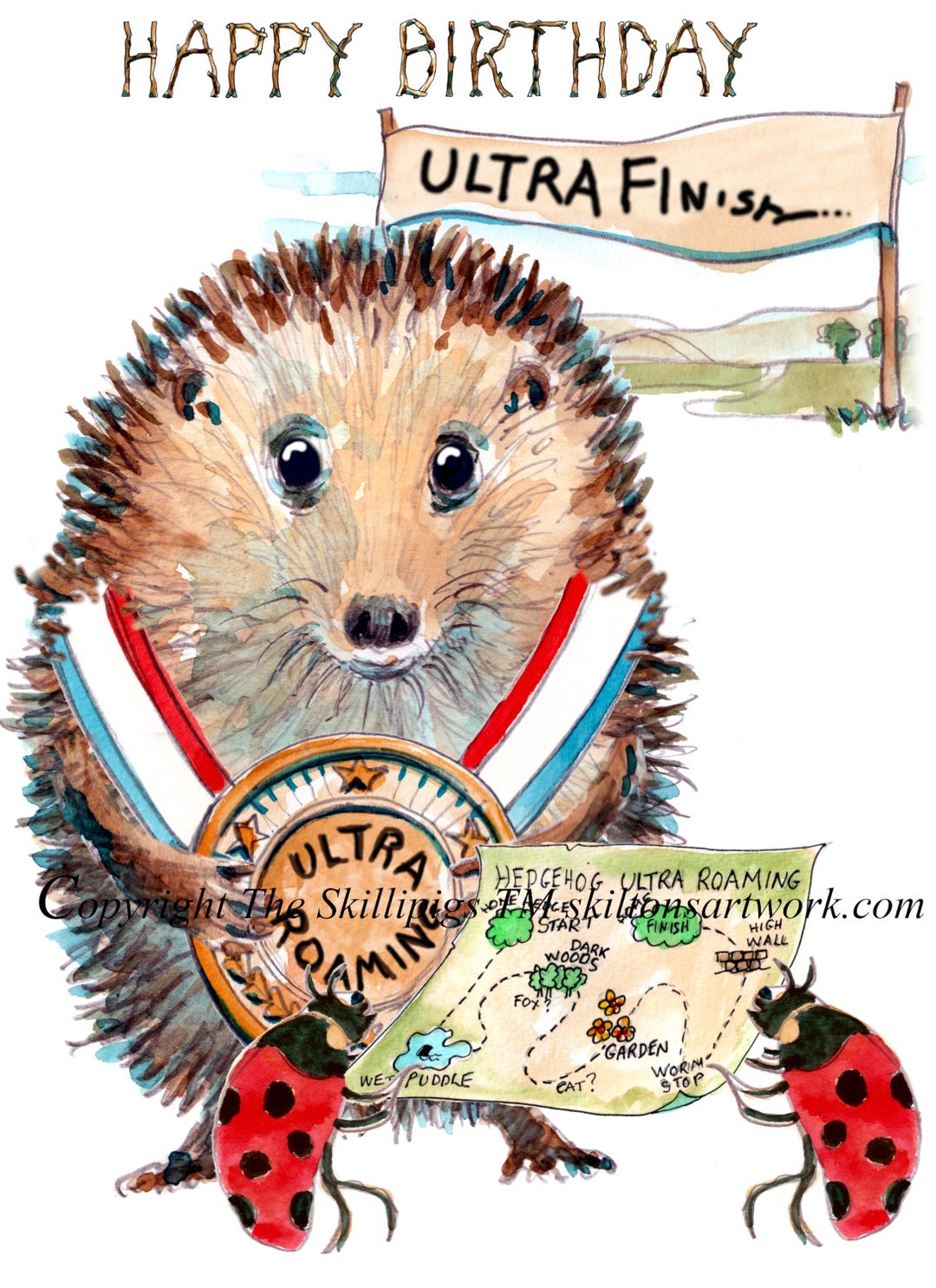 4177 Ultramarathon Run Birthday Card Ultra Marathon Runners Can Have a ...
