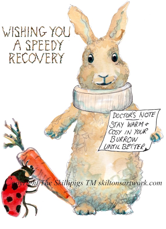 4662 Accident Get Well Soon Card Wishing You a Speedy Recovery