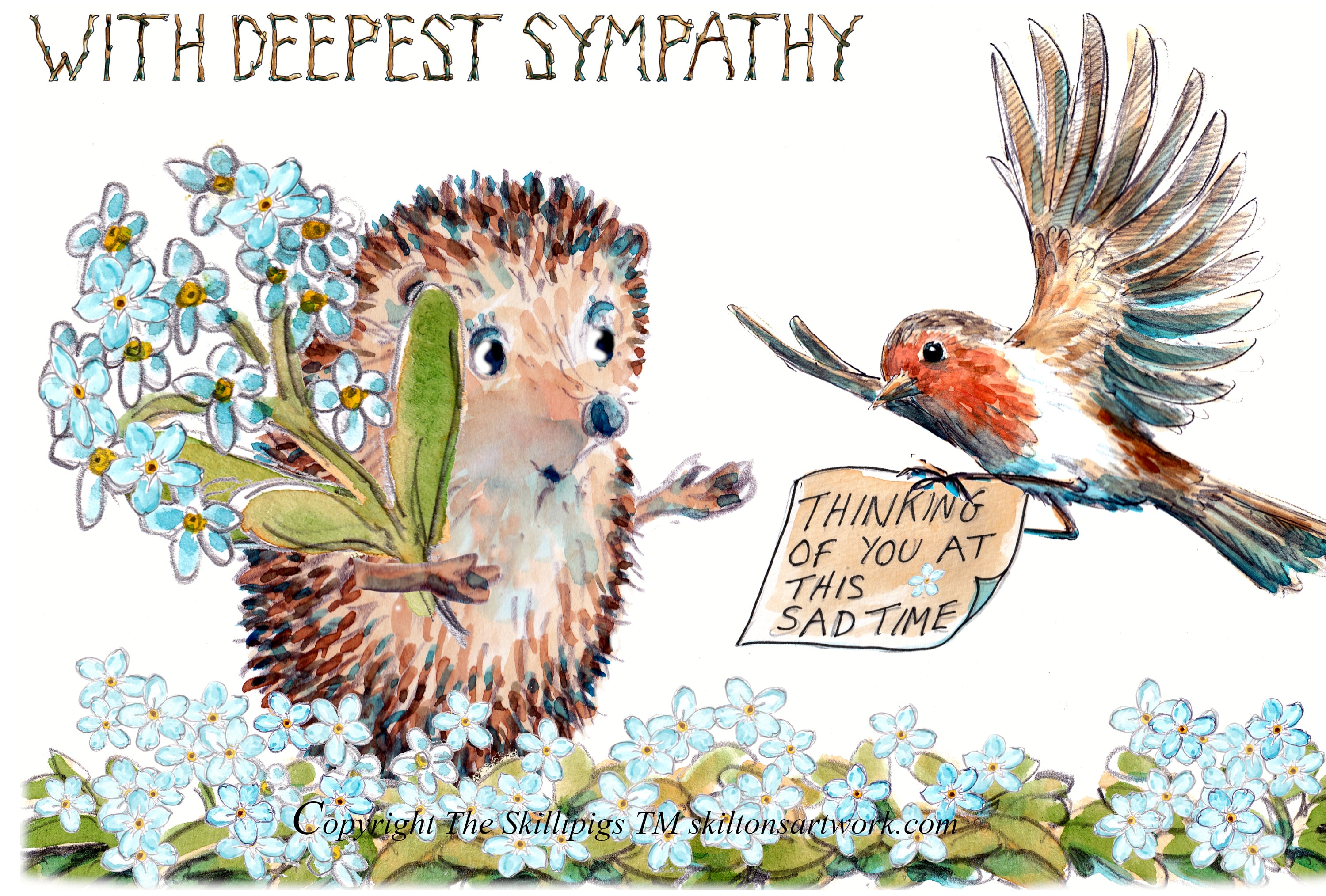 Edition Seidel Biglietto Di Condoglianze Con Busta - Foresta, Nebbia, Alberi - T1096 SW023 - 2
