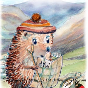 Tarjeta de cumpleaños para un caminante de 4600 años. Caminante de montaña o de montaña en Gales o Escocia, o el erizo de los lagos. Se puede personalizar o incluir una felicitación diferente.