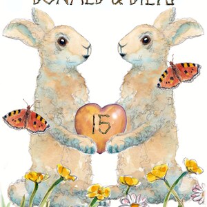 3211 Wedding HAPPY ANNIVERSARY Card, Gender Free Card With Two Bunny ...