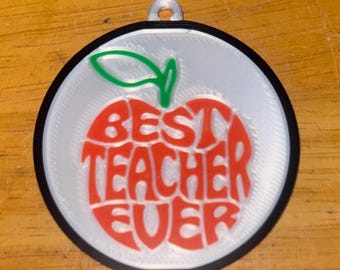 Adorno navideño "El mejor maestro del mundo" para el regreso a clases y el fin de año