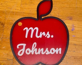 Llavero personalizable para el regreso a clases (escribe el nombre de tu profesor aquí)