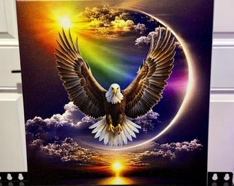 Impresión en lienzo de Alas Celestiales