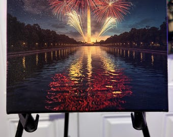 Lienzo impreso "El orgullo de un padre"