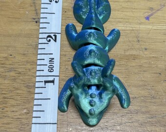 Dragón microarticulado flexible impreso en 3D de 3 pulgadas de largo (tamaño mediano)