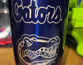 Vaso metálico de 20 oz con grabado láser de los Florida Gators