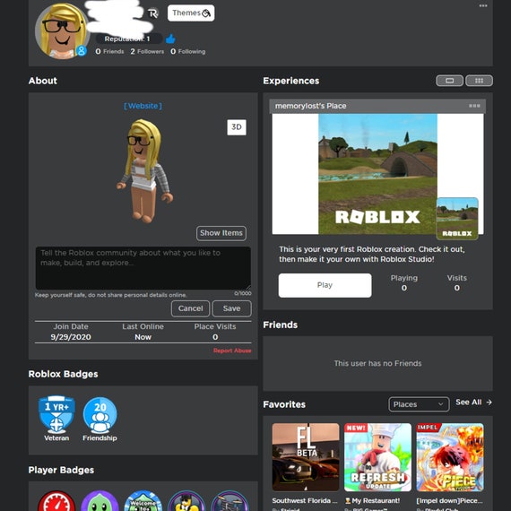 2020 Roblox Konto mit Limit und Robux Beschreibung lesen Etsy.de