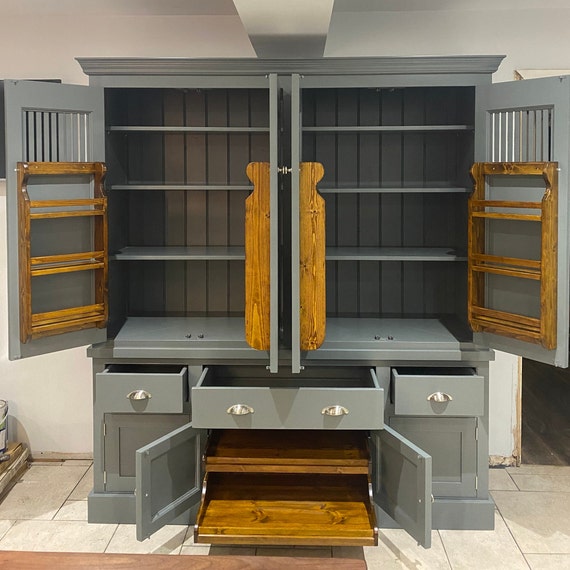 Solid Raud Cupboard Solid Wood Larder Cupboards