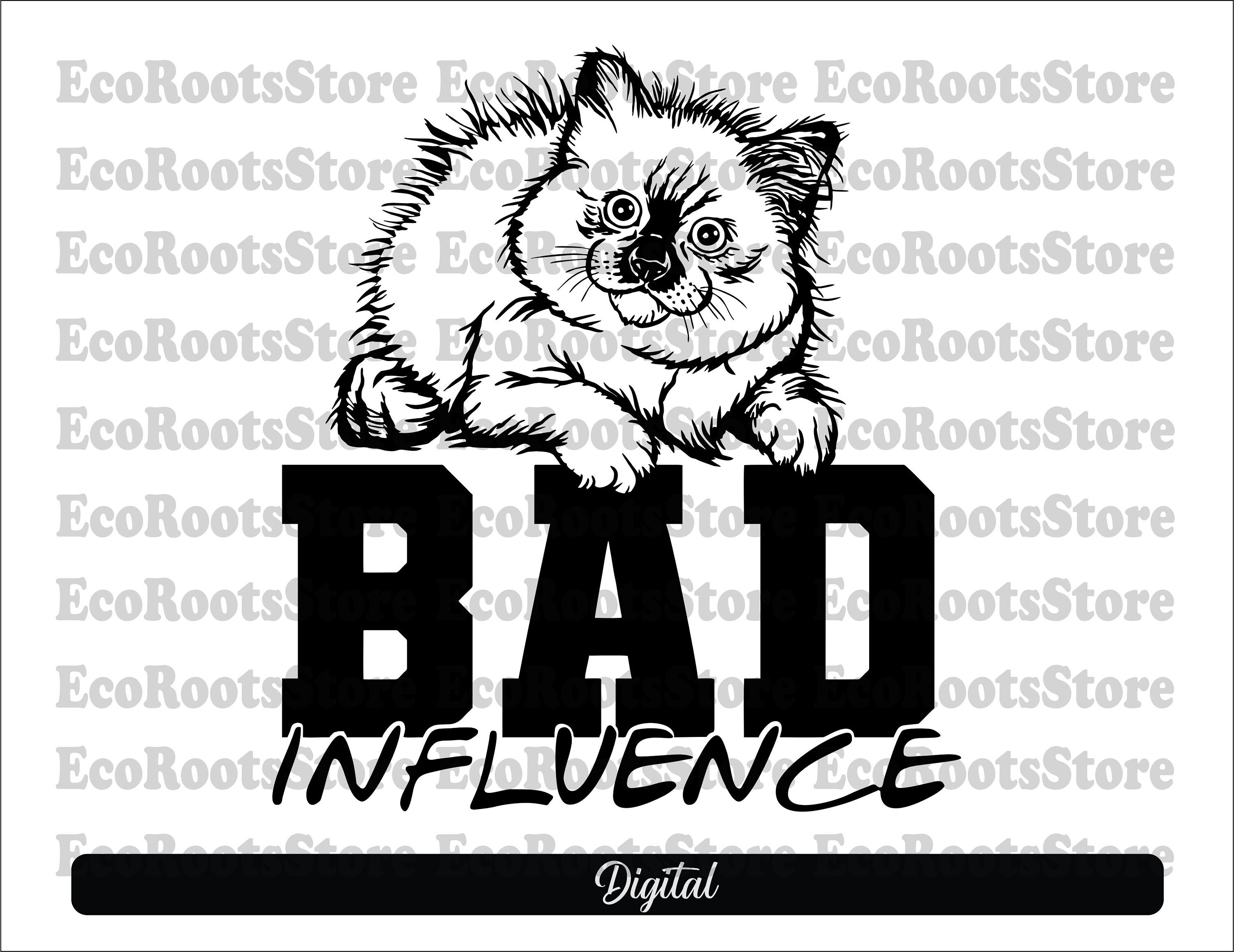 CAT BAD SVG New Cut File , Funny Svg, Cat Stickers, Bad Cat Svg