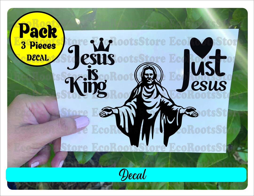 JESUS VINYL STICKERS Pack Laptop Decals Laptop Stickers Car Etsy