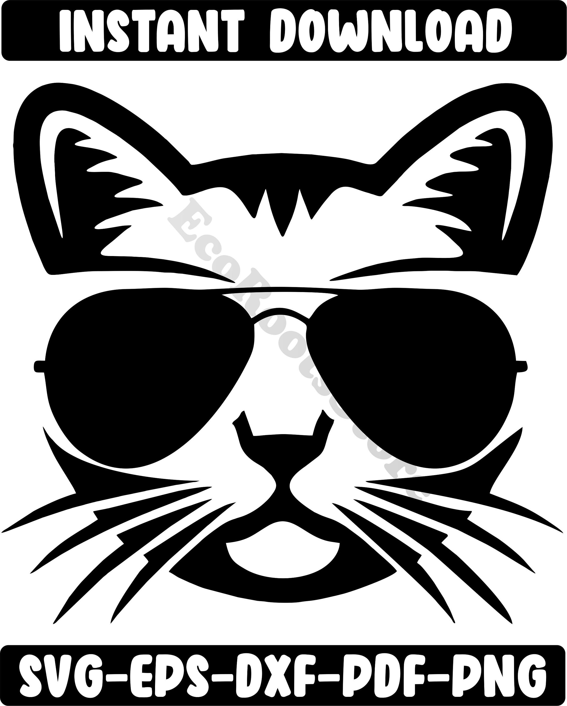 Cat Glasses SVG Cat Svg Glasses Svg Cat Mom Svg Cat Lover Etsy Canada