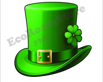 St. Patrick's Day Hat PNG JPG Digital Download Sublimation Design Printer Mugs Commercial Use