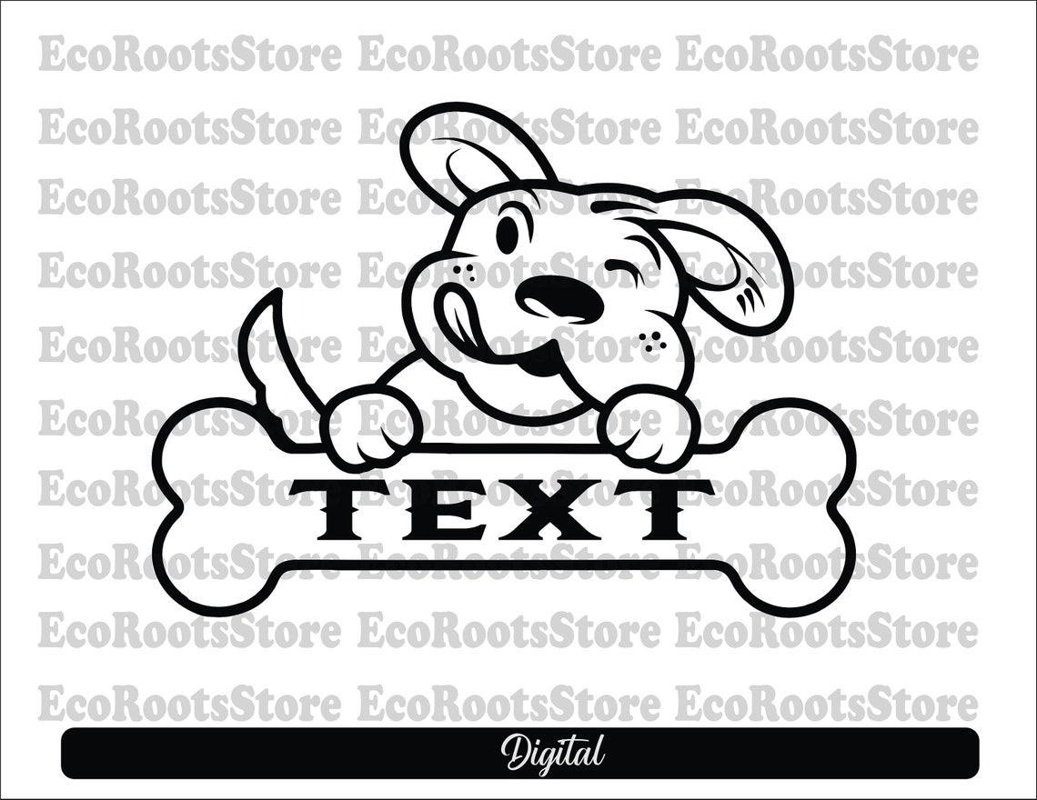 DOG BONE SVG Cut File, Dog Svg, Bone Svg, Instant Download, Dogs Svg