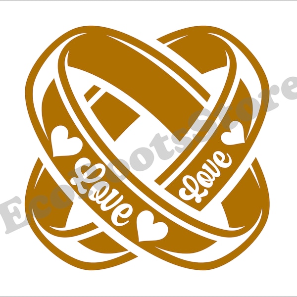 WEDDING RING SVG Cut File for Cricut Eps Png Pdf Dxf Instant Download Wedding Svg Valentines Day Svg Ring Svg Love Svg Gifts for Her