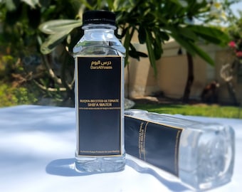 100% Natural Mixed Ultimate Shifa Water, infused with Ruqya recitations.