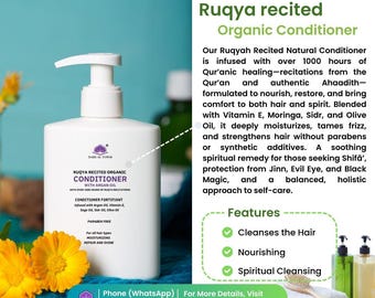 Acondicionador orgánico Ruqya Recited (500 ml), marca The Ruqya Store