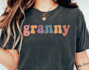 Comfort Colors Granny T-Shirt, Retro Style Grandma Tee