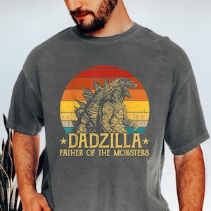 Comfort Colors Dadzilla Shirt, Father of The Monster T-shirt, Godzilla Tee, Funny Family Shirt, Dino Dad Shirt, Father&#39;s Day Tee