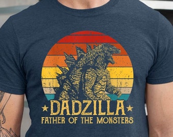 Dadzilla T-Shirt, Father of Monsters, Funny Dino Dad Tee