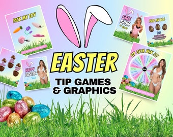 OnlyFans Customisable Graphics, Easter, Easter Bunny, Playboy Promotional Ideas, Tip Menu, Tip Menu, Tip Games, Tip Game