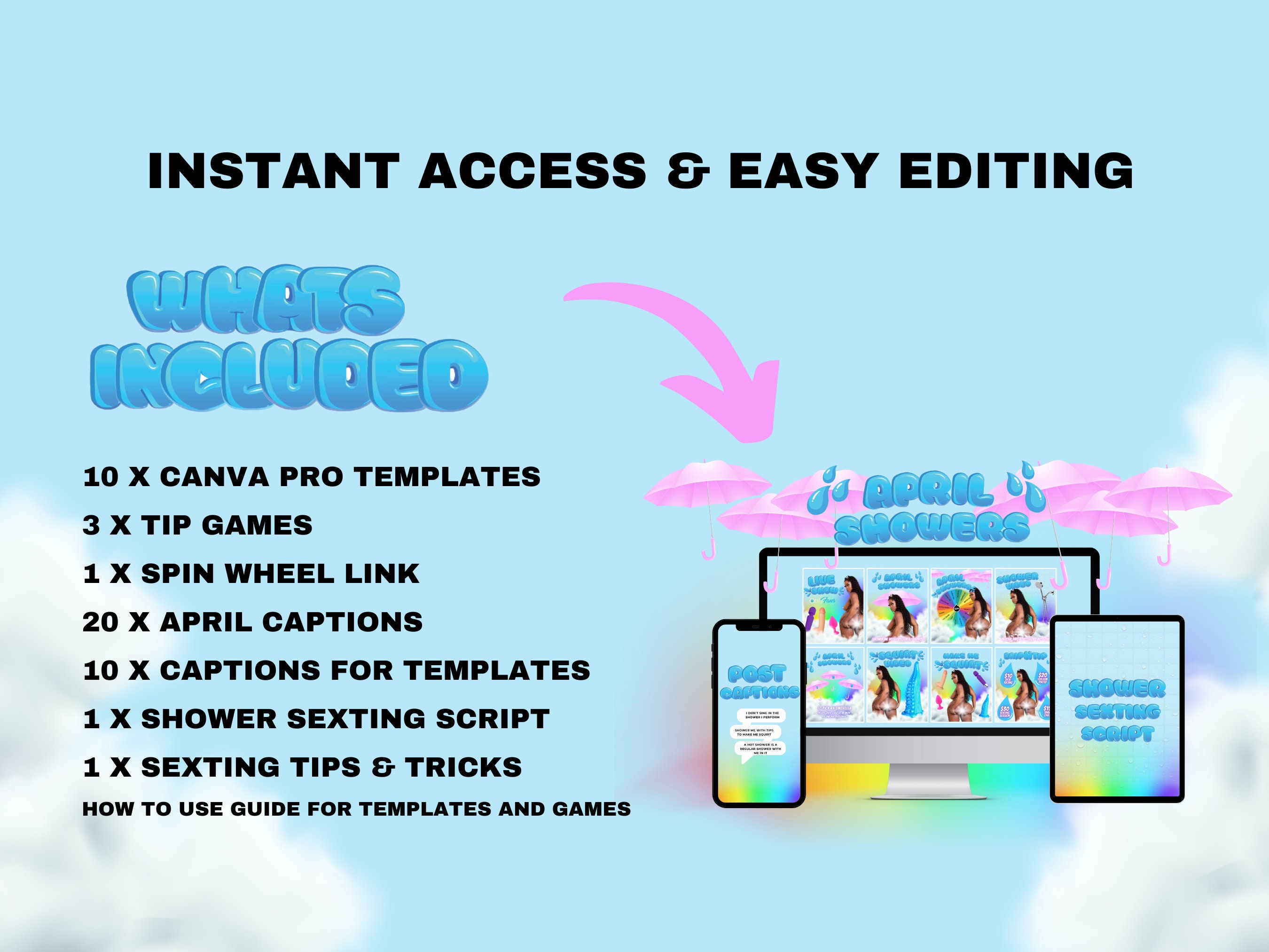 April Showers, April Onlyfans, Onlyfans Tip Game, Tipping Game, Spin 