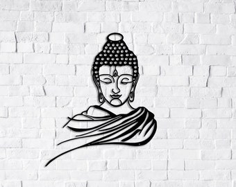 Om Metal Sign, Spiritual Crafts, Buddha Metal Wall Art, Patna Hindu Wall Decor, Yoga Studio, Meditation Deco, Chakra Art, Home Gift, Zen Art