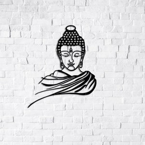 Om Metal Sign, Spiritual Crafts, Buddha Metal Wall Art, Patna Hindu Wall Decor, Yoga Studio, Meditation Deco, Chakra Art, Home Gift, Zen Art