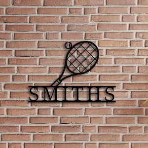 Personalized Tennis Gift, Customized Tennis Gift, Custom Tennis Wall Decor, Tennis Metal Wall Art, Custom Metal Wall Art, Christmas Gift