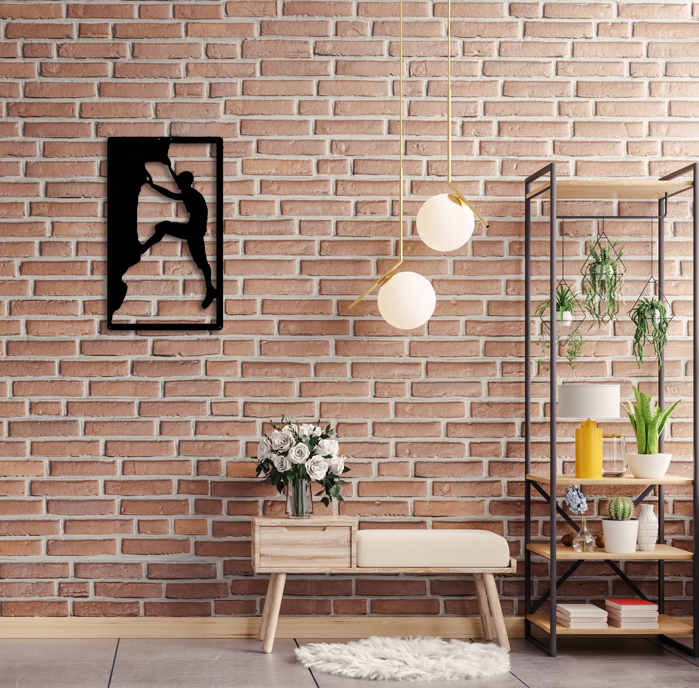 Climber Metal Wall Art Climber Metal Art Climber Gift Etsy