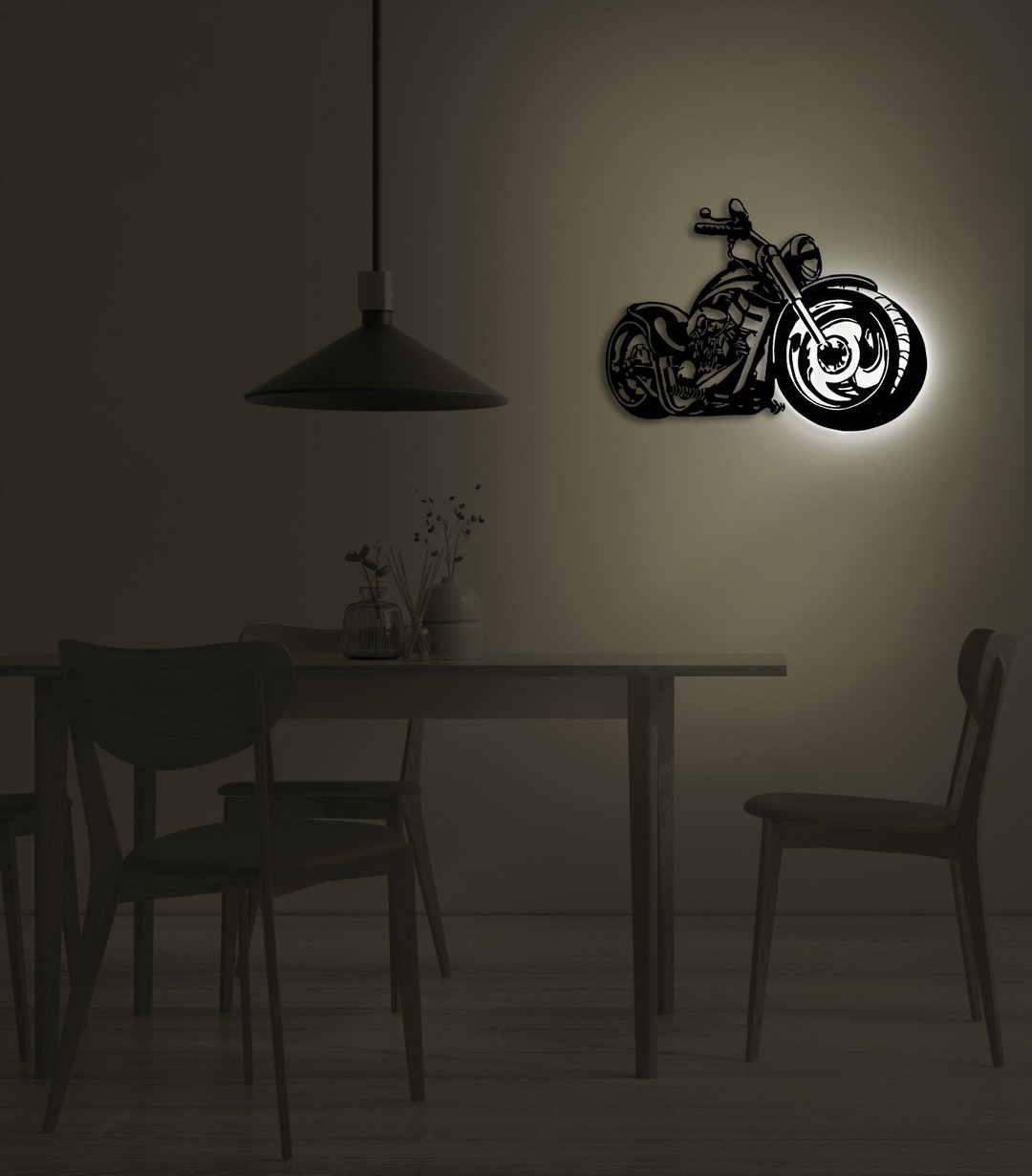 Motorcycle Metal Wall Art Motorbike Metal Art Motorcycle Etsy