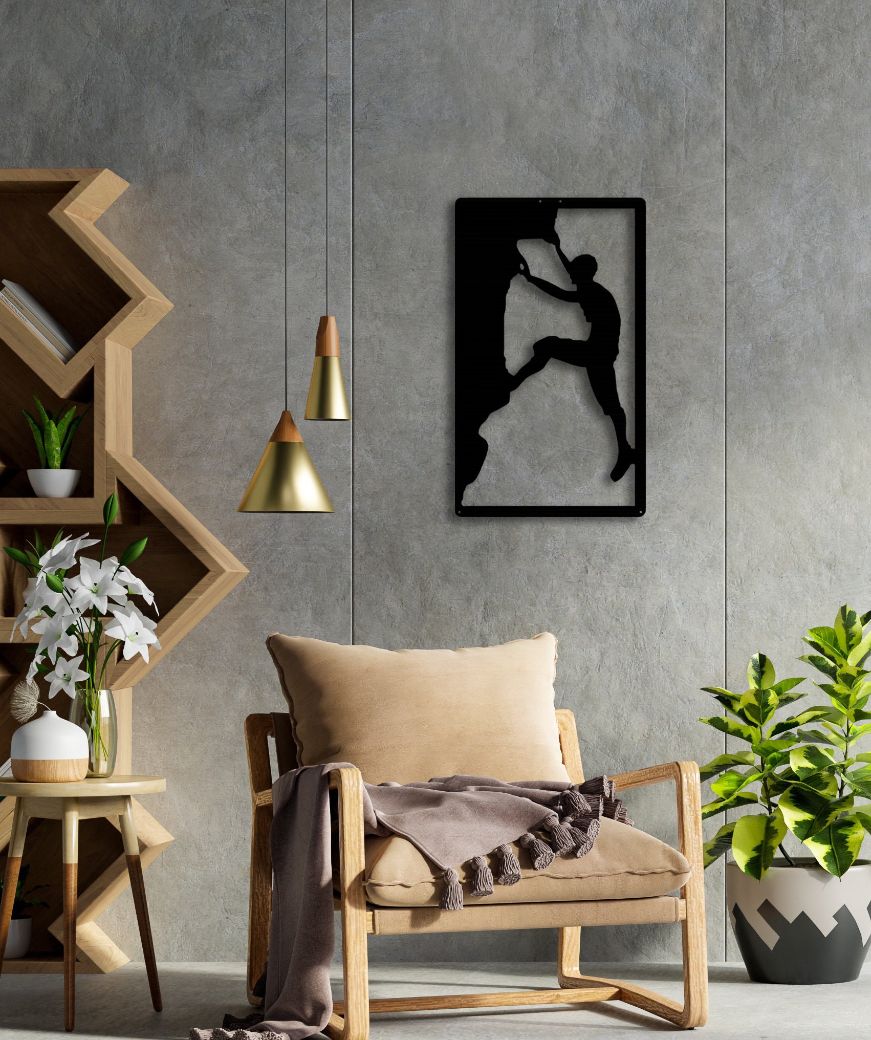 Climber Metal Wall Art Climber Metal Art Climber Gift Etsy