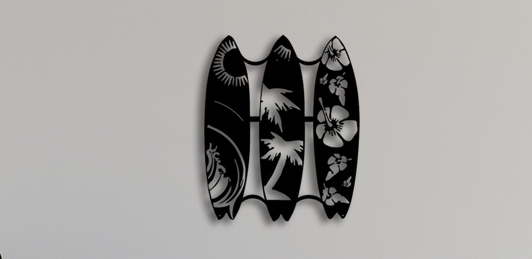 Surfer Metal Wall Art Surfer Wall Decor Surfing Metal Art Etsy